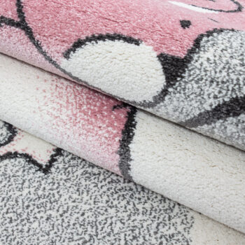 Ayyildiz, Kusový koberec Kids 580 pink kruh, 120x120 (priemer) kruh, ružová, detská izba