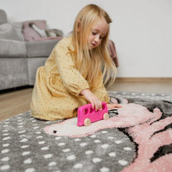 Ayyildiz, Kusový koberec Kids 590 pink, 160x230, ružová, detská izba