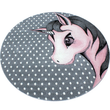 Ayyildiz, Kusový koberec Kids 590 pink kruh, 160x160 (priemer) kruh, ružová, detská izba