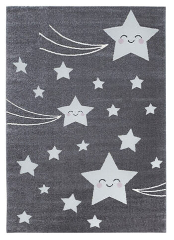 Ayyildiz, Kusový koberec Kids 610 grey, 80x150, šedá, detská izba