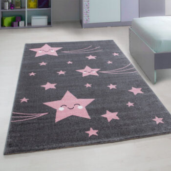Ayyildiz, Kusový koberec Kids 610 pink, 80x150, ružová, detská izba