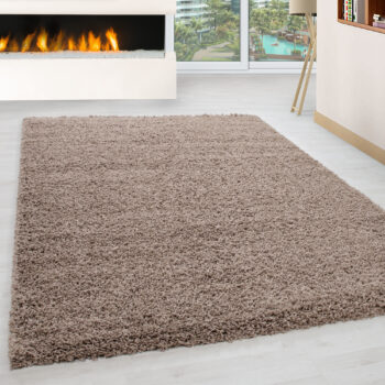 Ayyildiz, Kusový koberec Life Shaggy 1500 beige, 200x290, béžová, obývacia izba