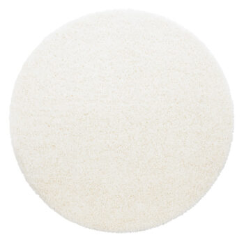 Ayyildiz, Kusový koberec Life Shaggy 1500 cream kruh, 80x80 (priemer) kruh, biela, obývacia izba