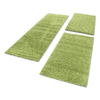 Ayyildiz, Kusový koberec Life Shaggy 1500 green, 60x110, zelená, obývacia izba
