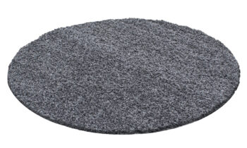 Ayyildiz, Kusový koberec Life Shaggy 1500 grey kruh, 160x160 (priemer) kruh, šedá, obývacia izba