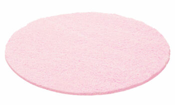 Ayyildiz, Kusový koberec Life Shaggy 1500 pink kruh, 80x80 (priemer) kruh, ružová, obývacia izba