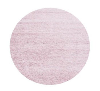 Ayyildiz, Kusový koberec Life Shaggy 1500 pink kruh, 80x80 (priemer) kruh, ružová, obývacia izba