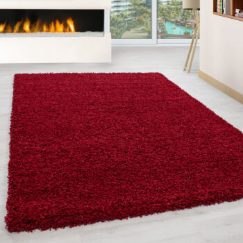 Ayyildiz, Kusový koberec Life Shaggy 1500 red, 200x290, červená, obývacia izba