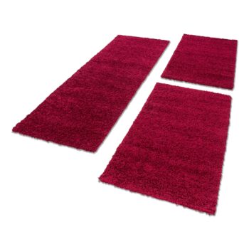 Ayyildiz, Kusový koberec Life Shaggy 1500 red, 200x290, červená, obývacia izba