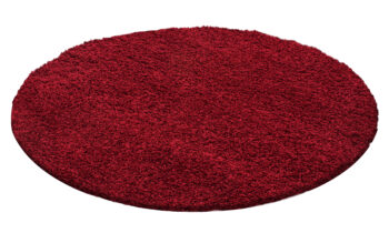 Ayyildiz, Kusový koberec Life Shaggy 1500 red kruh, 200x200 (priemer) kruh, červená, obývacia izba