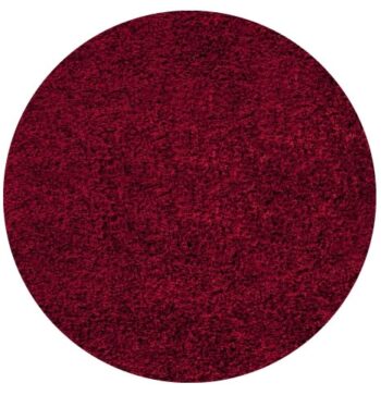 Ayyildiz, Kusový koberec Life Shaggy 1500 red kruh, 200x200 (priemer) kruh, červená, obývacia izba