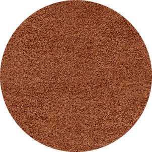 Ayyildiz, Kusový koberec Life Shaggy 1500 terra kruh, 120x120 (priemer) kruh, oranžová, obývacia izba