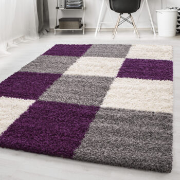 Ayyildiz, Kusový koberec Life Shaggy 1501 lila, 80x250, fialová, obývacia izba