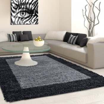 Ayyildiz, Kusový koberec Life Shaggy 1503 anthracit, 160x230, šedá, obývacia izba