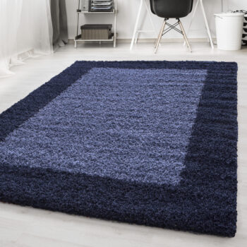 Ayyildiz, Kusový koberec Life Shaggy 1503 navy, 80x150, modrá, obývacia izba