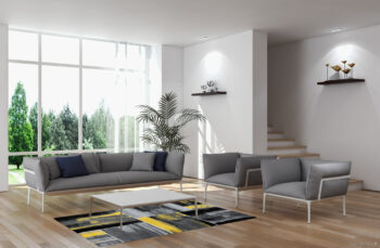 Ayyildiz, Kusový koberec Lima 1350 yellow, 80x150, žltá, kancelária