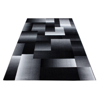 Ayyildiz, Kusový koberec Miami 6560 Black, 200x290, šedá, chodba / predsieň
