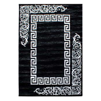 Ayyildiz, Kusový koberec Miami 6620 black, 80x150, čiernobiela, kancelária