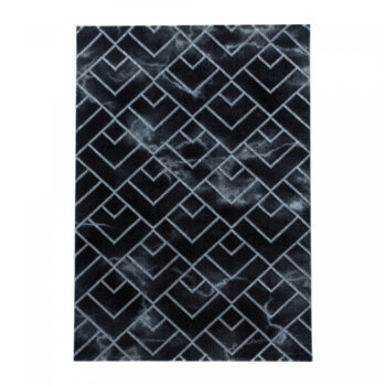 Ayyildiz, Kusový koberec Naxos 3814 silver, 120x170, čierna, kancelária