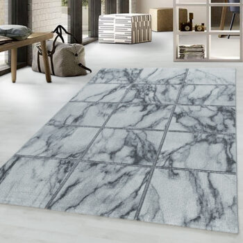 Ayyildiz, Kusový koberec Naxos 3816 silver, 140x200, šedá, kancelária