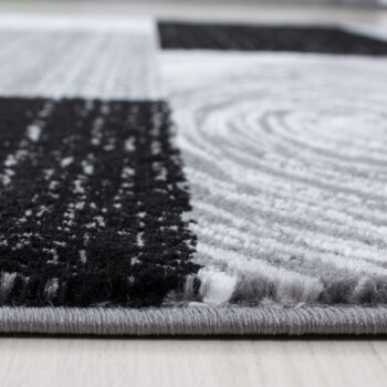 Ayyildiz, Kusový koberec Parma 9220 black, 200x290, šedá, chodba / predsieň