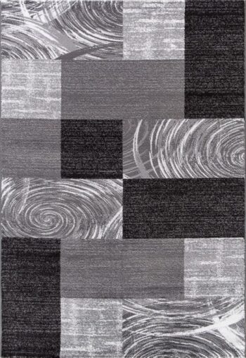 Ayyildiz, Kusový koberec Parma 9220 black, 200x290, šedá, chodba / predsieň