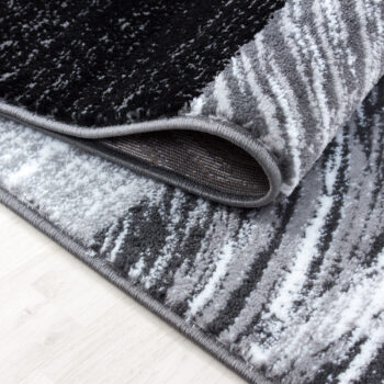 Ayyildiz, Kusový koberec Parma 9220 black, 200x290, šedá, chodba / predsieň