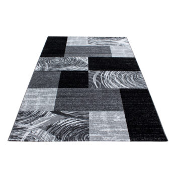 Ayyildiz, Kusový koberec Parma 9220 black, 80x150, šedá, chodba / predsieň