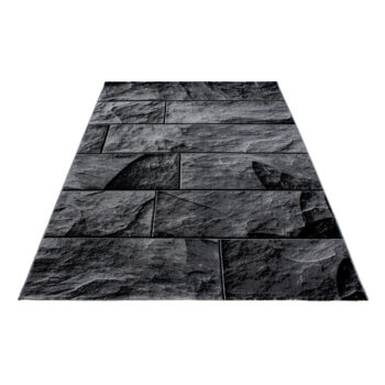 Ayyildiz, Kusový koberec Parma 9250 black, 200x290, šedá, chodba / predsieň