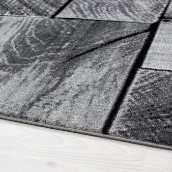 Ayyildiz, Kusový koberec Parma 9260 black, 160x230, šedá, chodba / predsieň