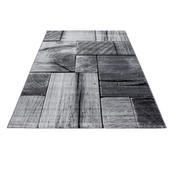 Ayyildiz, Kusový koberec Parma 9260 black, 200x290, šedá, chodba / predsieň