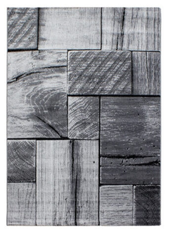 Ayyildiz, Kusový koberec Parma 9260 black, 200x290, šedá, chodba / predsieň