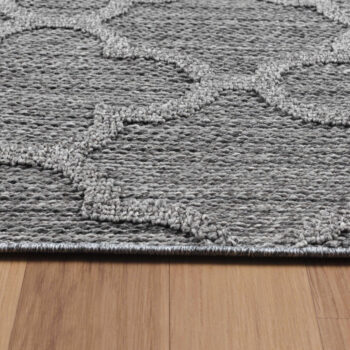 Ayyildiz, Kusový koberec Patara 4951 Grey – na von aj na doma, 200x290, šedá, chodba / predsieň