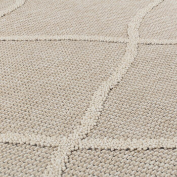 Ayyildiz, Kusový koberec Patara 4952 Beige – na von aj na doma, 160x230, béžová, chodba / predsieň