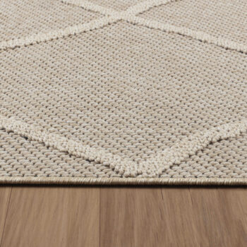 Ayyildiz, Kusový koberec Patara 4952 Beige – na von aj na doma, 80x150, béžová, chodba / predsieň