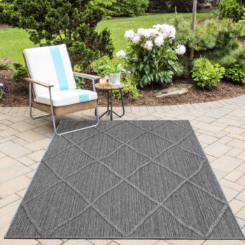 Ayyildiz, Kusový koberec Patara 4952 Grey – na von aj na doma, 160x230, šedá, chodba / predsieň