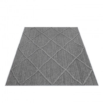 Ayyildiz, Kusový koberec Patara 4952 Grey – na von aj na doma, 160x230, šedá, chodba / predsieň