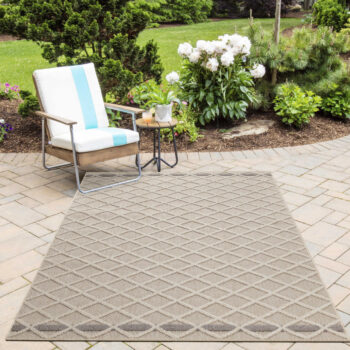 Ayyildiz, Kusový koberec Patara 4953 Beige – na von aj na doma, 120x170, béžová, chodba / predsieň