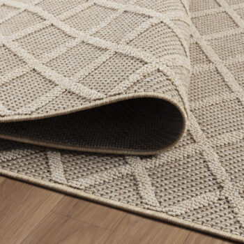 Ayyildiz, Kusový koberec Patara 4953 Beige – na von aj na doma, 120x170, béžová, chodba / predsieň