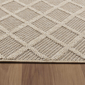 Ayyildiz, Kusový koberec Patara 4953 Beige – na von aj na doma, 80x150, béžová, chodba / predsieň