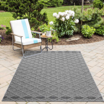 Ayyildiz, Kusový koberec Patara 4953 Grey – na von aj na doma, 120x170, šedá, chodba / predsieň