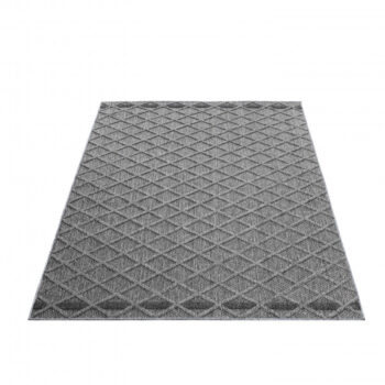 Ayyildiz, Kusový koberec Patara 4953 Grey – na von aj na doma, 120x170, šedá, chodba / predsieň