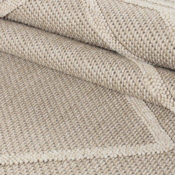 Ayyildiz, Kusový koberec Patara 4954 Beige – na von aj na doma, 80x150, béžová, chodba / predsieň