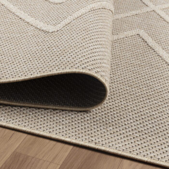 Ayyildiz, Kusový koberec Patara 4954 Beige – na von aj na doma, 80x250, béžová, chodba / predsieň