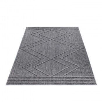 Ayyildiz, Kusový koberec Patara 4954 Grey – na von aj na doma, 200x290, šedá, chodba / predsieň