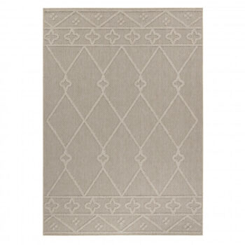 Ayyildiz, Kusový koberec Patara 4955 Beige – na von aj na doma, 120x170, béžová, chodba / predsieň