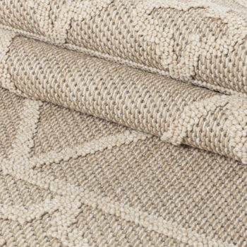 Ayyildiz, Kusový koberec Patara 4955 Beige – na von aj na doma, 120x170, béžová, chodba / predsieň