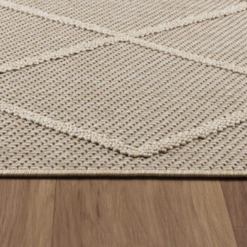 Ayyildiz, Kusový koberec Patara 4955 Beige – na von aj na doma, 120x170, béžová, chodba / predsieň