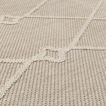 Ayyildiz, Kusový koberec Patara 4955 Beige – na von aj na doma, 140x200, béžová, chodba / predsieň