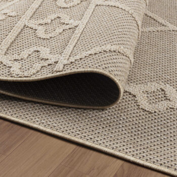 Ayyildiz, Kusový koberec Patara 4955 Beige – na von aj na doma, 80x250, béžová, chodba / predsieň